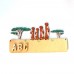 Erdmännchen mit Baum, Türschild incl. Buchstaben 18 cm