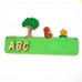 Türschild Motiv Hund Baum und Blume incl Buchstaben