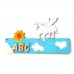Türschild Pegasus mit untergehender Sonne Holz incl. Buchstaben