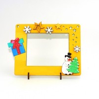 Bastelset, Kreativset Bilderrahmen Schneemann