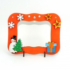 Bastelset, Kreativset Bilderrahmen mit Schneemann