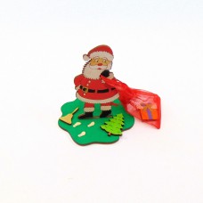 Bastelset Weihnachtsmann 12,5 cm  groß mit Organzasack