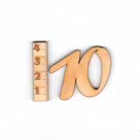 Geburtstagszahl "10" 33mm