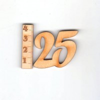 Geburtstagszahl "25" 33mm 
