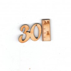 Geburtstagszahl "30" 21mm 