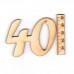 Geburtstagszahl "40" 50mm mit Füßchen