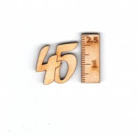 Geburtstagszahl "45" 21mm 