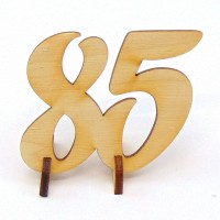 Geburtstagszahl "85" 50mm mit Füßchen