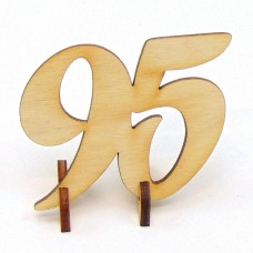 Geburtstagszahl "95" 50mm mit Füßchen