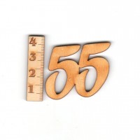Geburtstagszahl "55" 33mm 