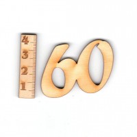 Geburtstagszahl "60" 33mm