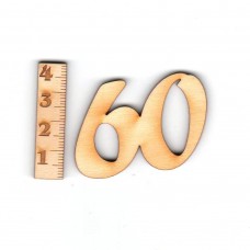 Geburtstagszahl "60" 33mm