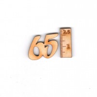 65 Geburtstagszahl in 21mm 20 Stück
