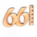 Geburtstagszahl "66" 50mm mit Füßchen