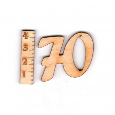 Geburtstagszahl "70" 33mm 