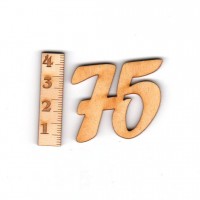Geburtstagszahl "75" 33mm 
