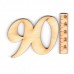 Geburtstagszahl "90" 50mm mit Füßchen