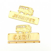 Reisebus Türschild 18 cm für Kinderzimmertür oder als Schlüsselbrett