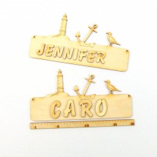 Türschild Leuchtturm, Möwe Holz incl. Buchstaben