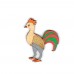 Hahn, Henne, Küken Türschild 18 cm Huhn