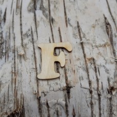 CB Holzbuchstabe breite Form "F"