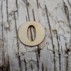 CB Holzbuchstabe breite Form "O"