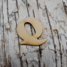 CB Holzbuchstabe breite Form "Q"