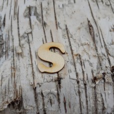 CB Holzbuchstabe breite Form "S"