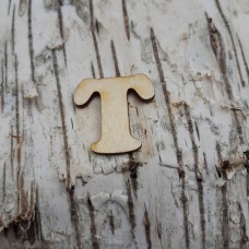 CB Holzbuchstabe breite Form "T"
