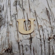 CB Holzbuchstabe breite Form "U"