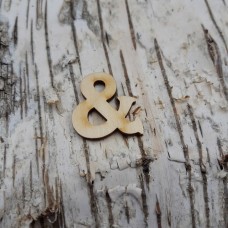 CB Holzbuchstabe breite Form "&"