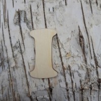 Holzbuchstabe CB 5 cm, breite Form "I" Holzbuchstabe CB 5 cm, breite Form "I"