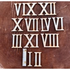 Römische Ziffern 3,5 cm Römische Zahlen 1-12