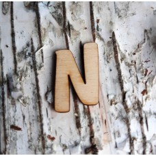Holzbuchstabe N 21mm