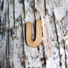 Holzbuchstabe U 21 mm