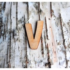 Holzbuchstabe V 21 mm 