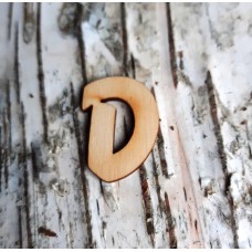 Holzbuchstabe "D" 30 mm 