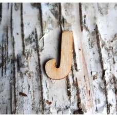 Holzbuchstabe "J" 30 mm