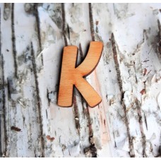 Holzbuchstabe "K" 30 mm 
