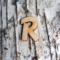 Holzbuchstabe "R" 30mm
