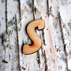 Holzbuchstabe "S" 30mm