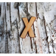 Holzbuchstabe "X" 30mm