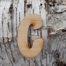 Holzbuchstabe "C" 8 cm 