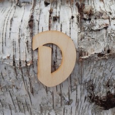 Holzbuchstabe "D" 8 cm 