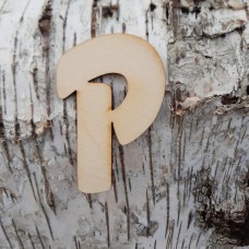 Holzbuchstabe "P" 8 cm