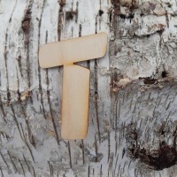 Holzbuchstabe "T" 8 cm 