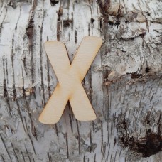 Holzbuchstabe "X" 8 cm 