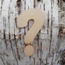 Holz-Fragezeichen "?"  8 cm 
