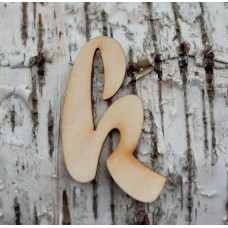 Holzbuchstabe kleines "k" 50mm aus Naturholz