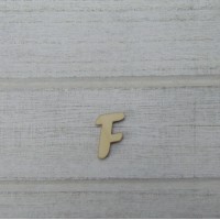 Holzbuchstabe Forte  "F" 21mm aus Naturholz